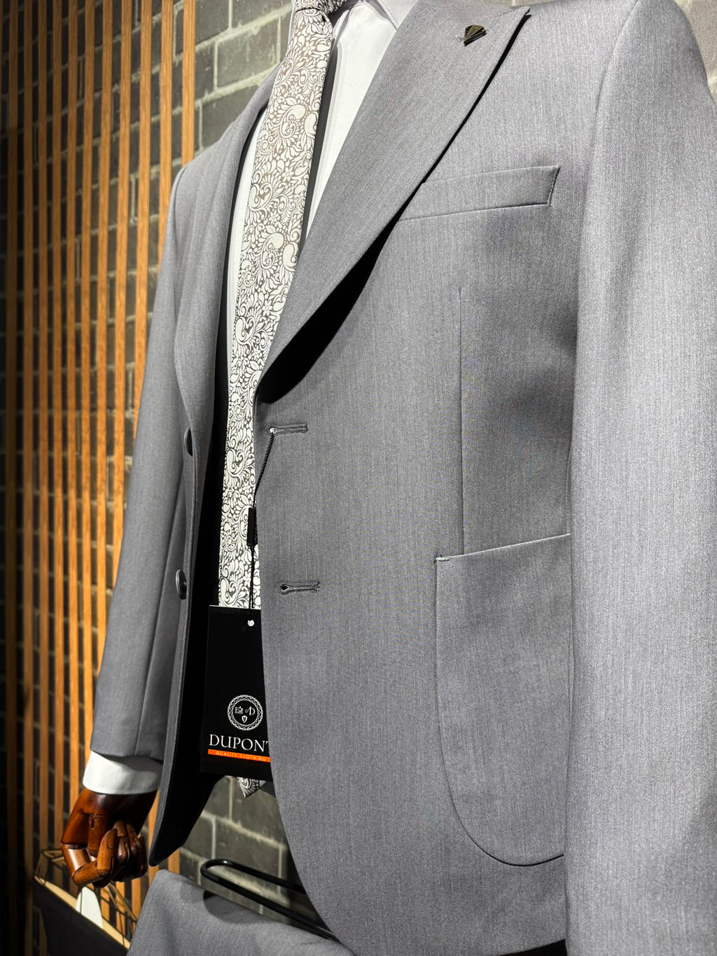 Dupont Erkek Torba Cep Takım Elbise Slim Fit 6 Drop