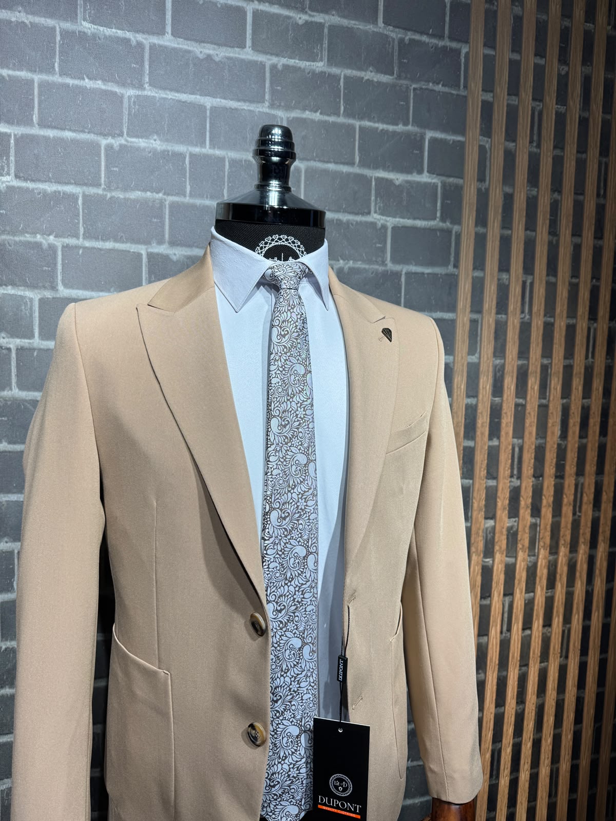 Dupont Erkek Torba Cep Takım Elbise Slim Fit 6 Drop