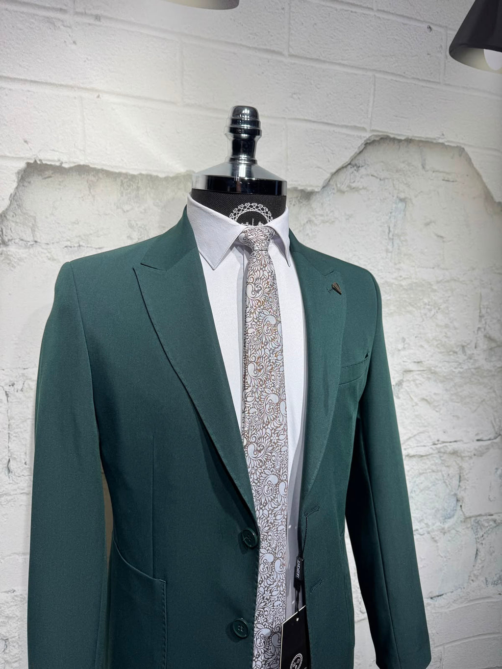 Dupont Erkek Torba Cep Puntolu Takım Elbise Slim Fit 6 Drop