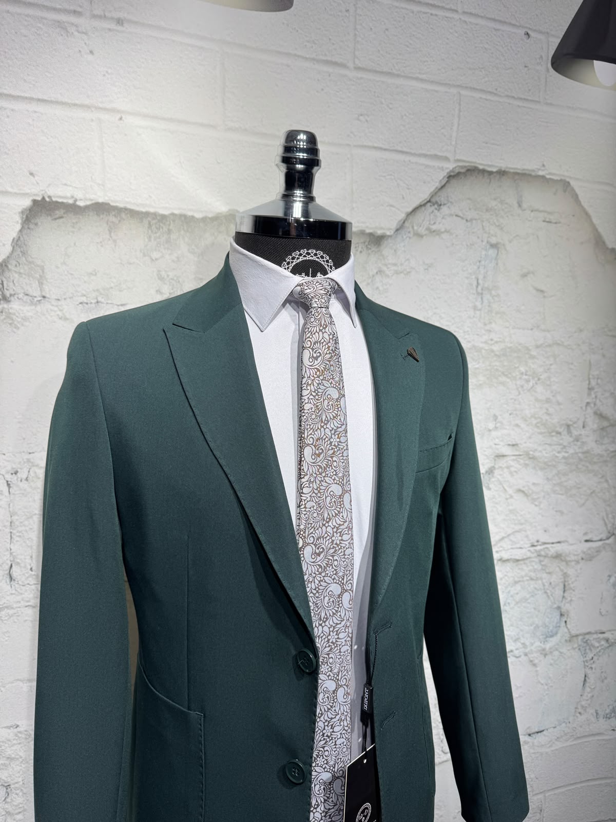 Dupont Erkek Torba Cep Puntolu Takım Elbise Slim Fit 6 Drop