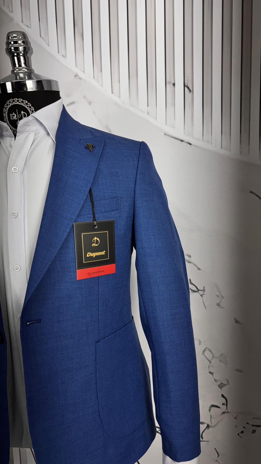 Dupont Slim Fit Kırlangıç Yaka Torba Cep Takım Elbise