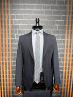 Dupont Erkek Torba Cep Puntolu Takım Elbise Slim Fit 6 Drop