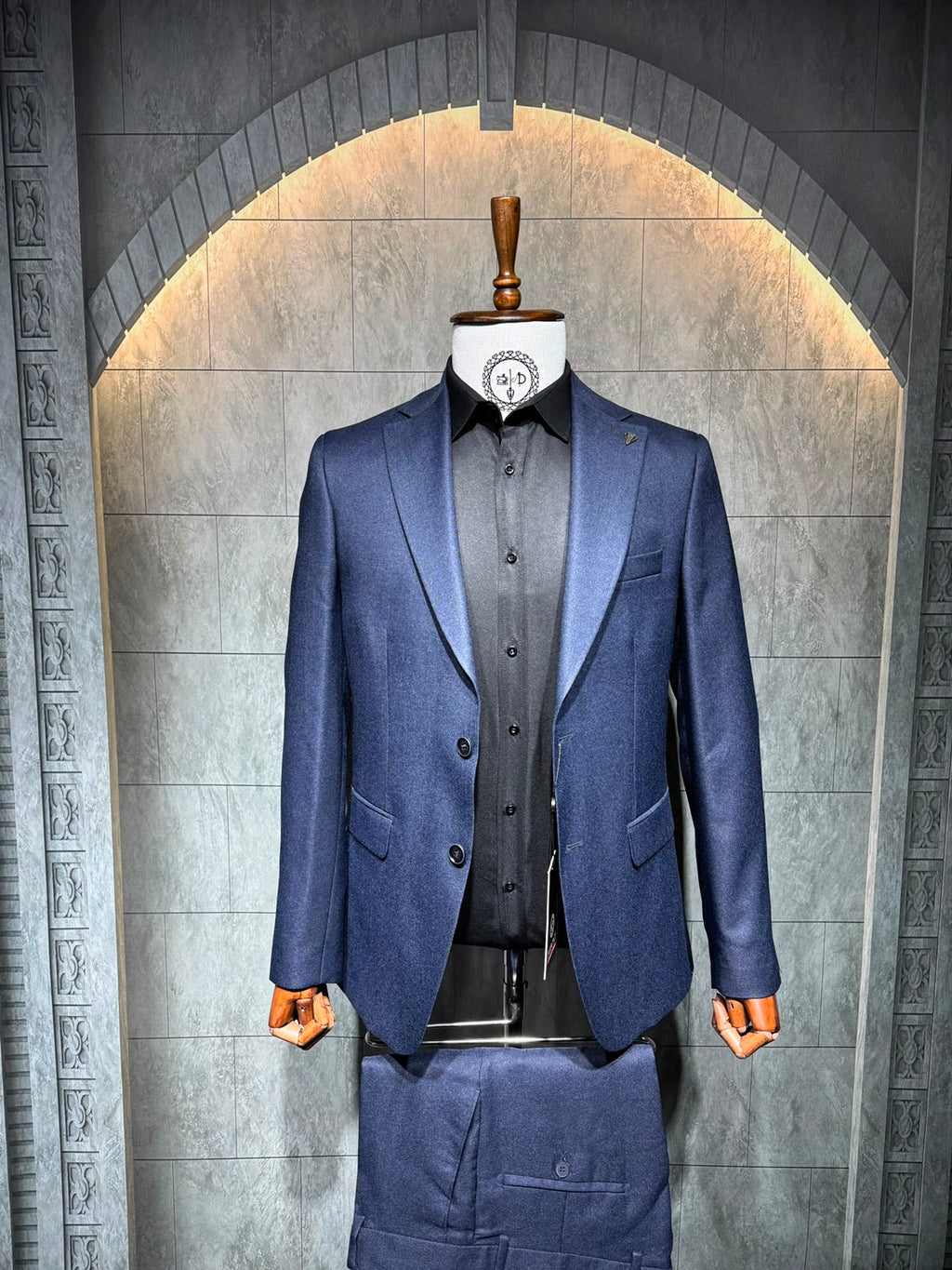 Dupont Slim Fit 6 Drop Yarım Astar Çift Yırtmaç 2'li Takım Elbise