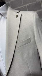 Dupont Slim Fit 6 Drop Yarım Astar Çift Yırtmaç 2'li Takım Elbise