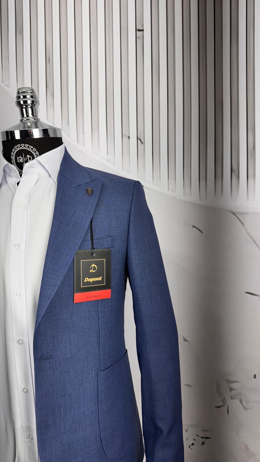 Dupont Slim Fit Kırlangıç Yaka Torba Cep Takım Elbise