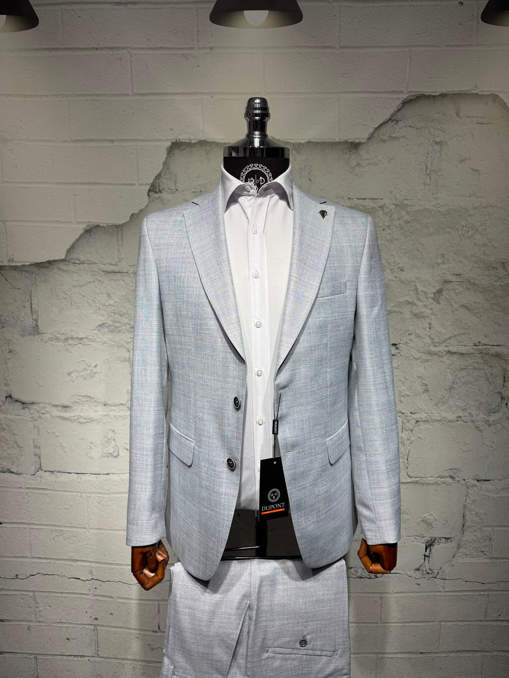 Dupont Slim Fit 6 Drop Yarım Astar Çift Yırtmaç 2'li Takım Elbise