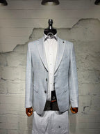 Dupont Slim Fit 6 Drop Yarım Astar Çift Yırtmaç 2'li Takım Elbise
