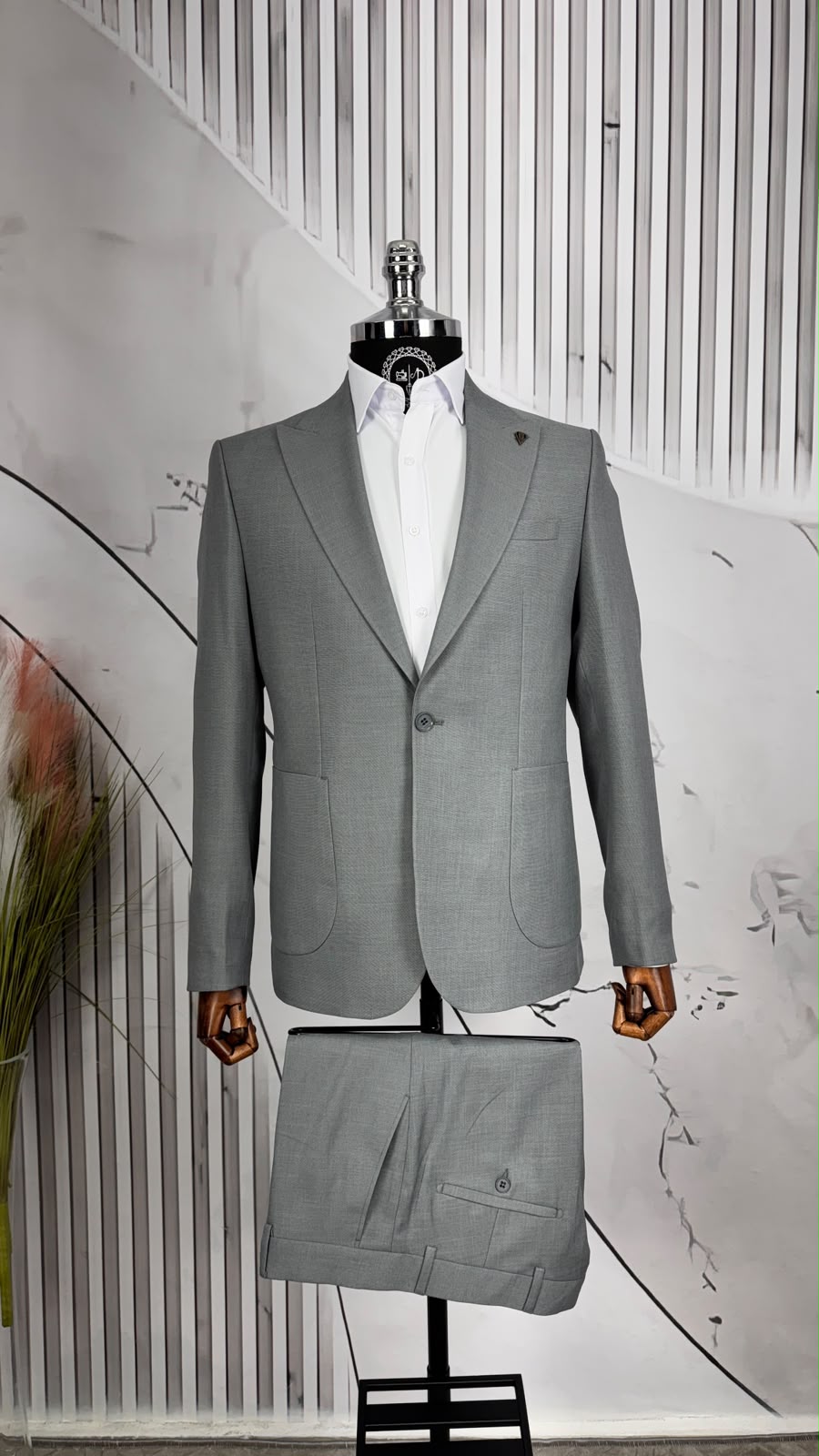 Dupont Slim Fit Kırlangıç Yaka Torba Cep Takım Elbise