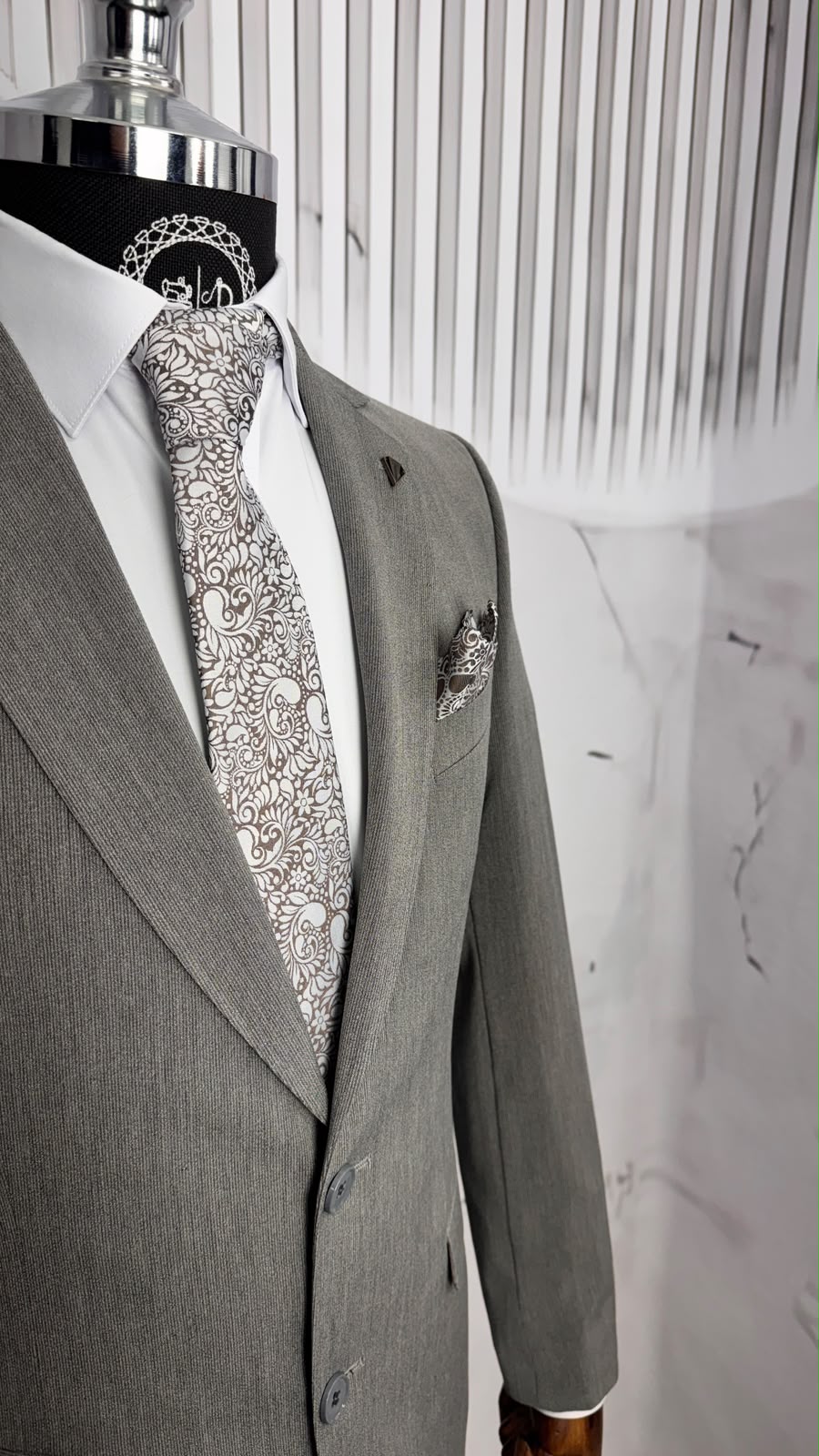 Dupont Slim Fit Mono Yaka Erkek 2'li Takım Elbise