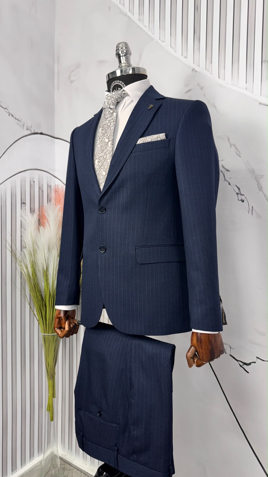 Dupont Slim Fit Mono Yaka Erkek 2'li Takım Elbise