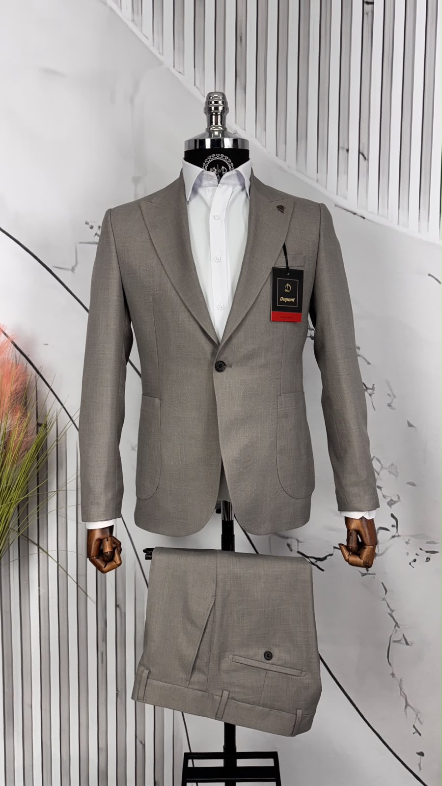 Dupont Slim Fit Kırlangıç Yaka Torba Cep Takım Elbise