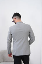 Dupont Keten Karışımlı Slim Fit Mono Yaka Çift Düğme Tek Blazer Ceket