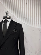 Dupont Slim Fit Sivri Yaka Kruvaze Takım Elbise