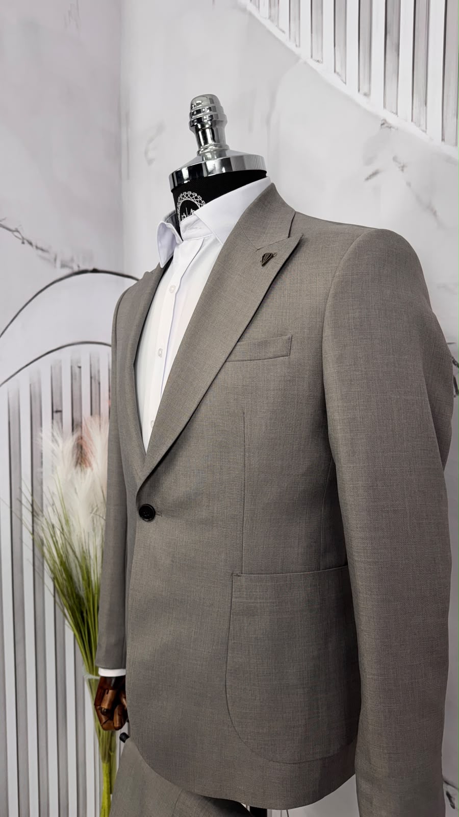 Dupont Slim Fit Kırlangıç Yaka Torba Cep Takım Elbise