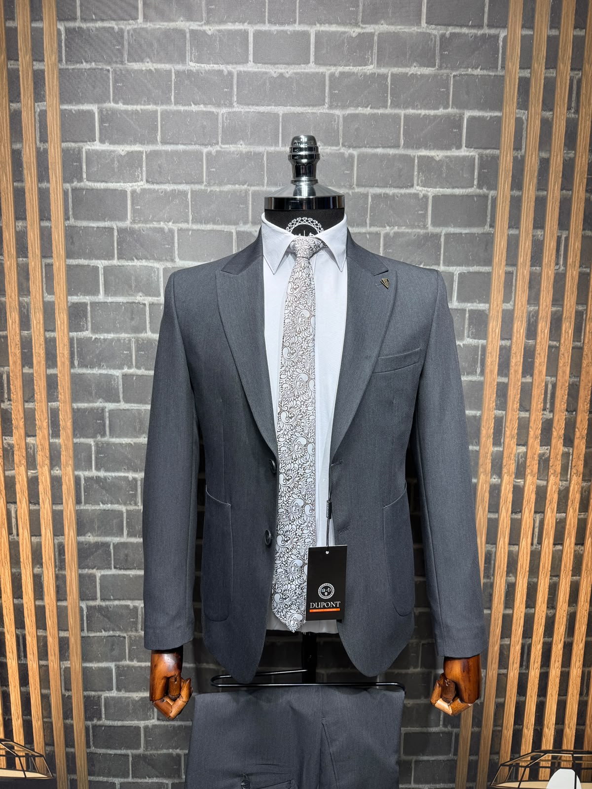 Dupont Erkek Torba Cep Takım Elbise Slim Fit 6 Drop