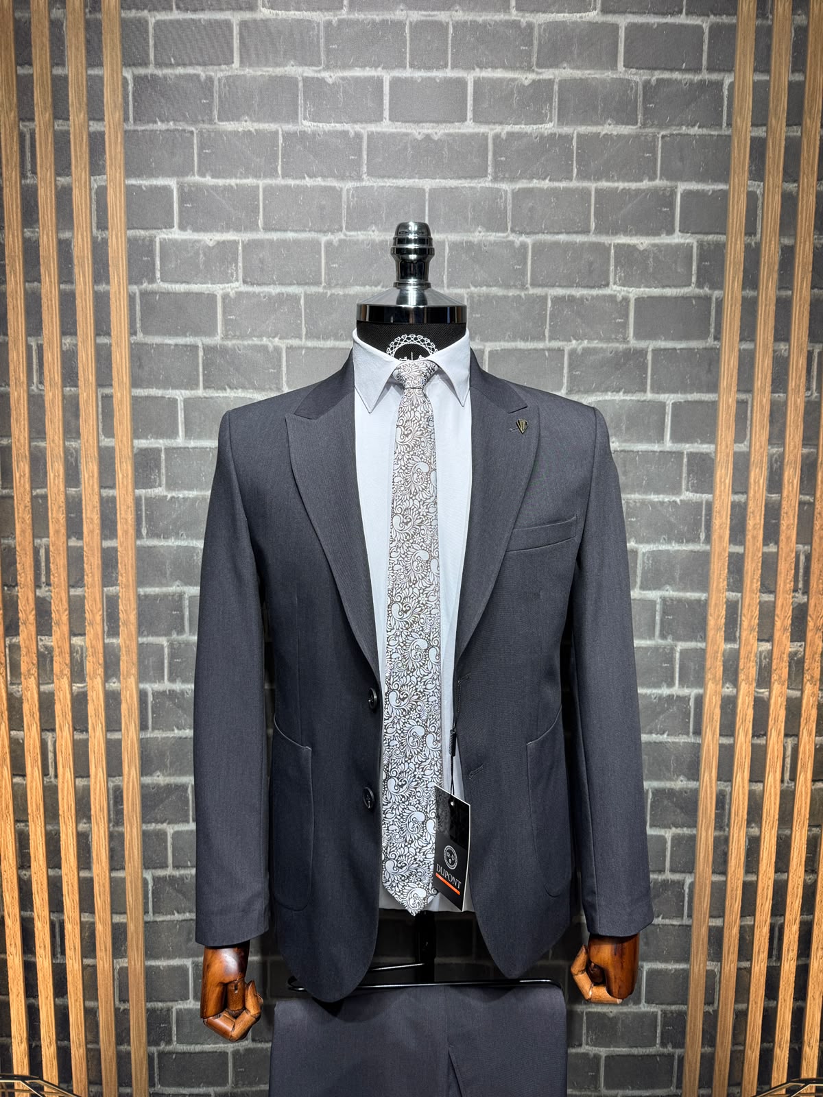 Dupont Erkek Torba Cep Takım Elbise Slim Fit 6 Drop