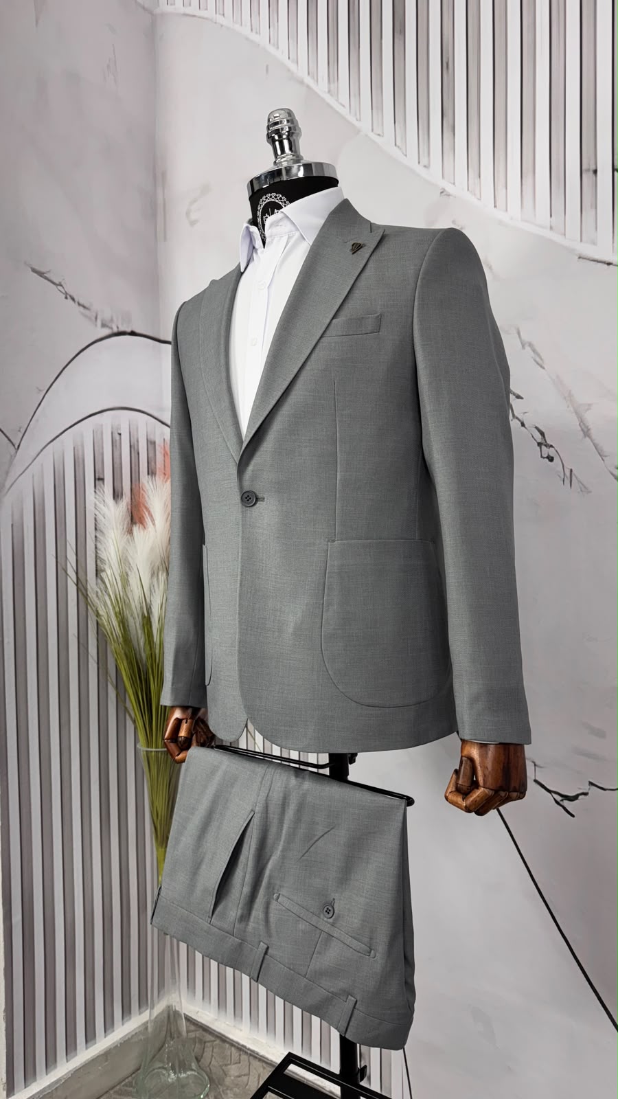 Dupont Slim Fit Kırlangıç Yaka Torba Cep Takım Elbise