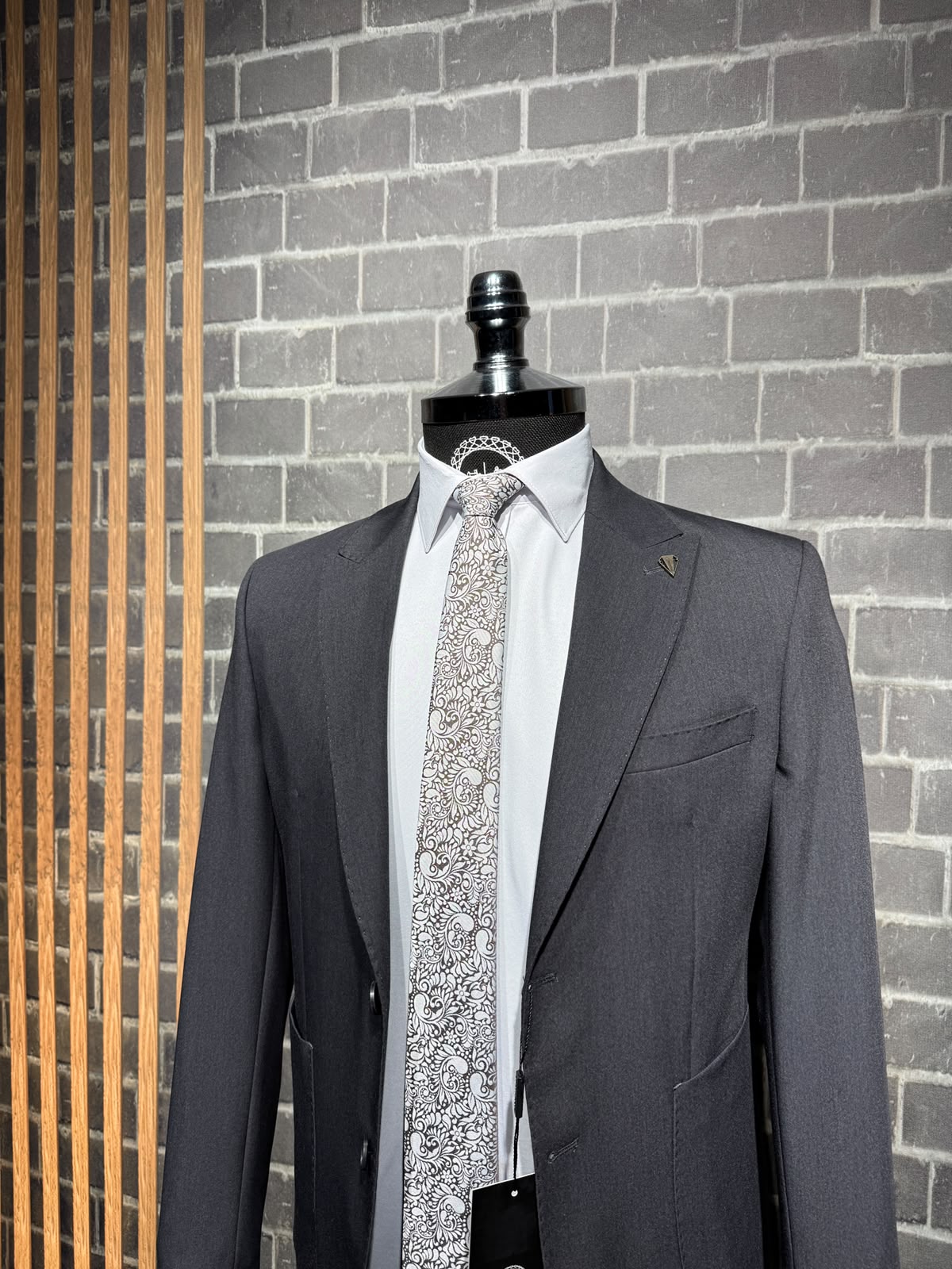 Dupont Erkek Torba Cep Puntolu Takım Elbise Slim Fit 6 Drop