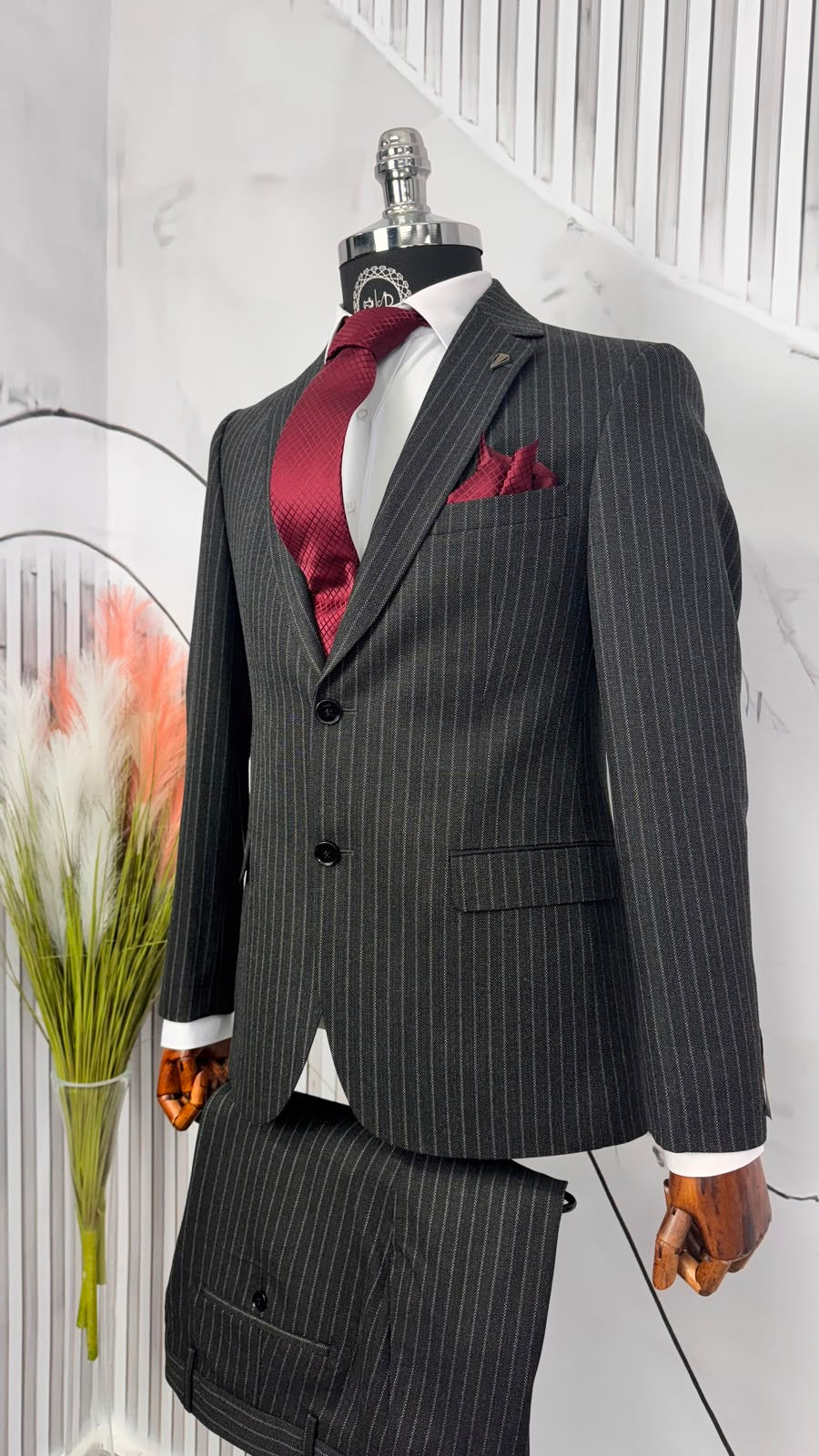 Dupont Slim Fit Mono Yaka Erkek 2'li Takım Elbise