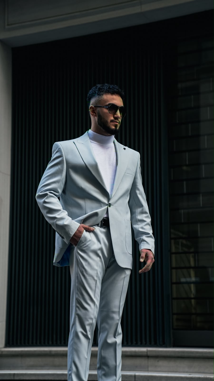Dupont Slim Fit Kırlangıç Yaka Torba Cep Takım Elbise
