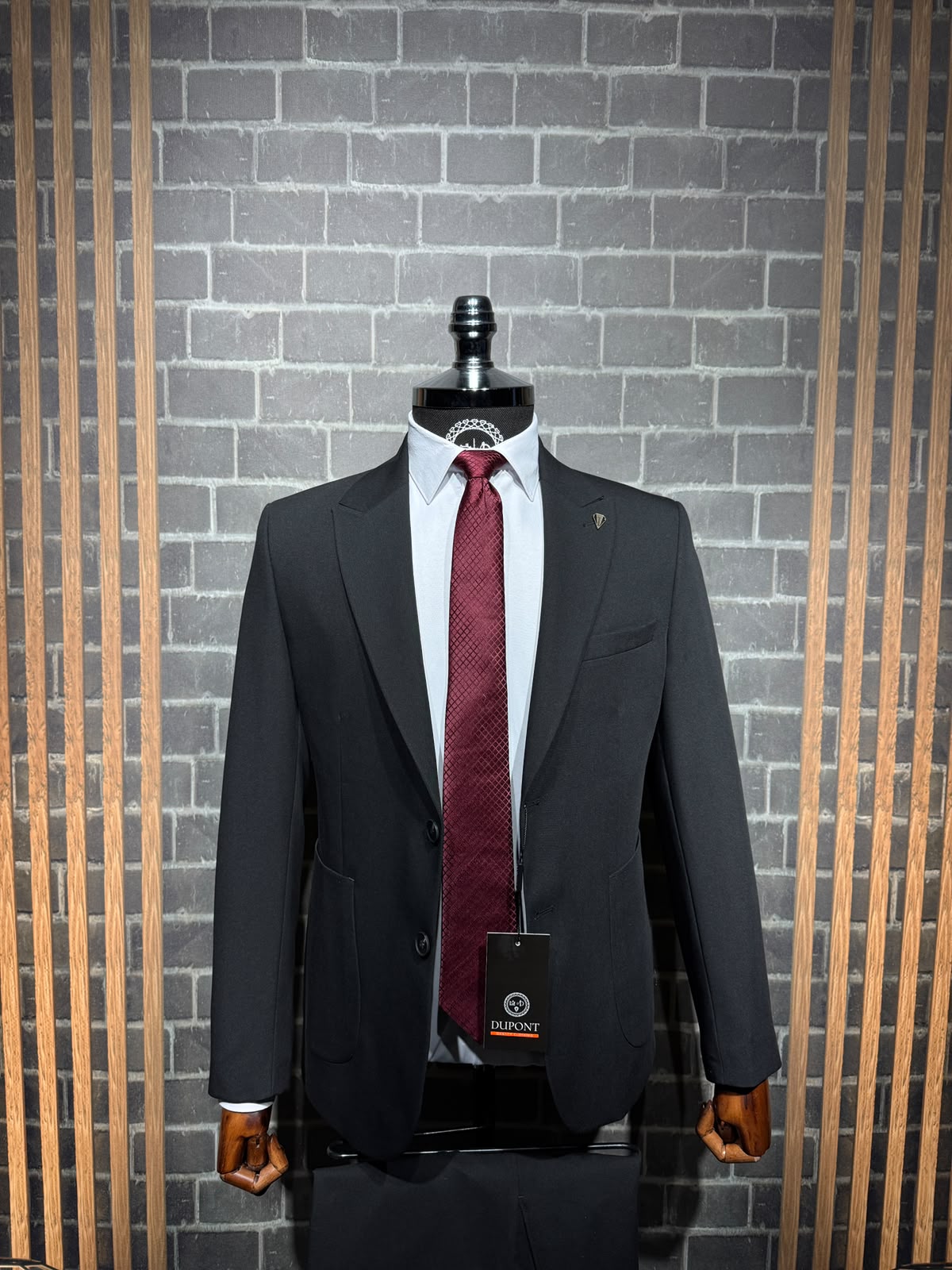 Dupont Erkek Torba Cep Takım Elbise Slim Fit 6 Drop