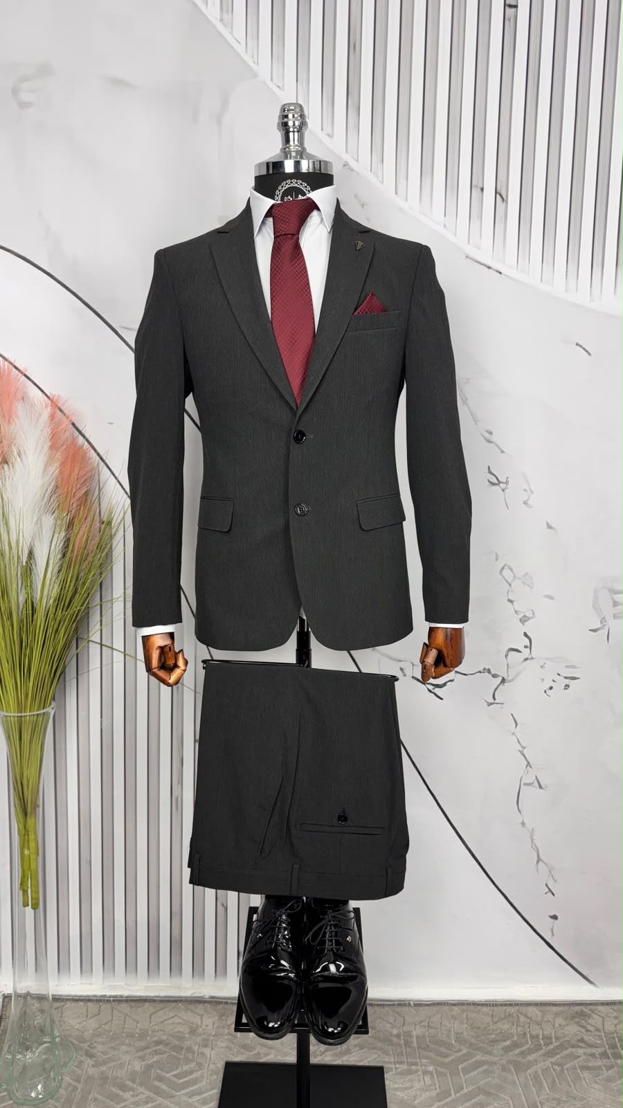 Dupont Slim Fit Mono Yaka Erkek 2'li Takım Elbise