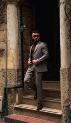 Dupont Slim Fit 6 Drop Yarım Astar Çift Yırtmaç 2'li Takım Elbise