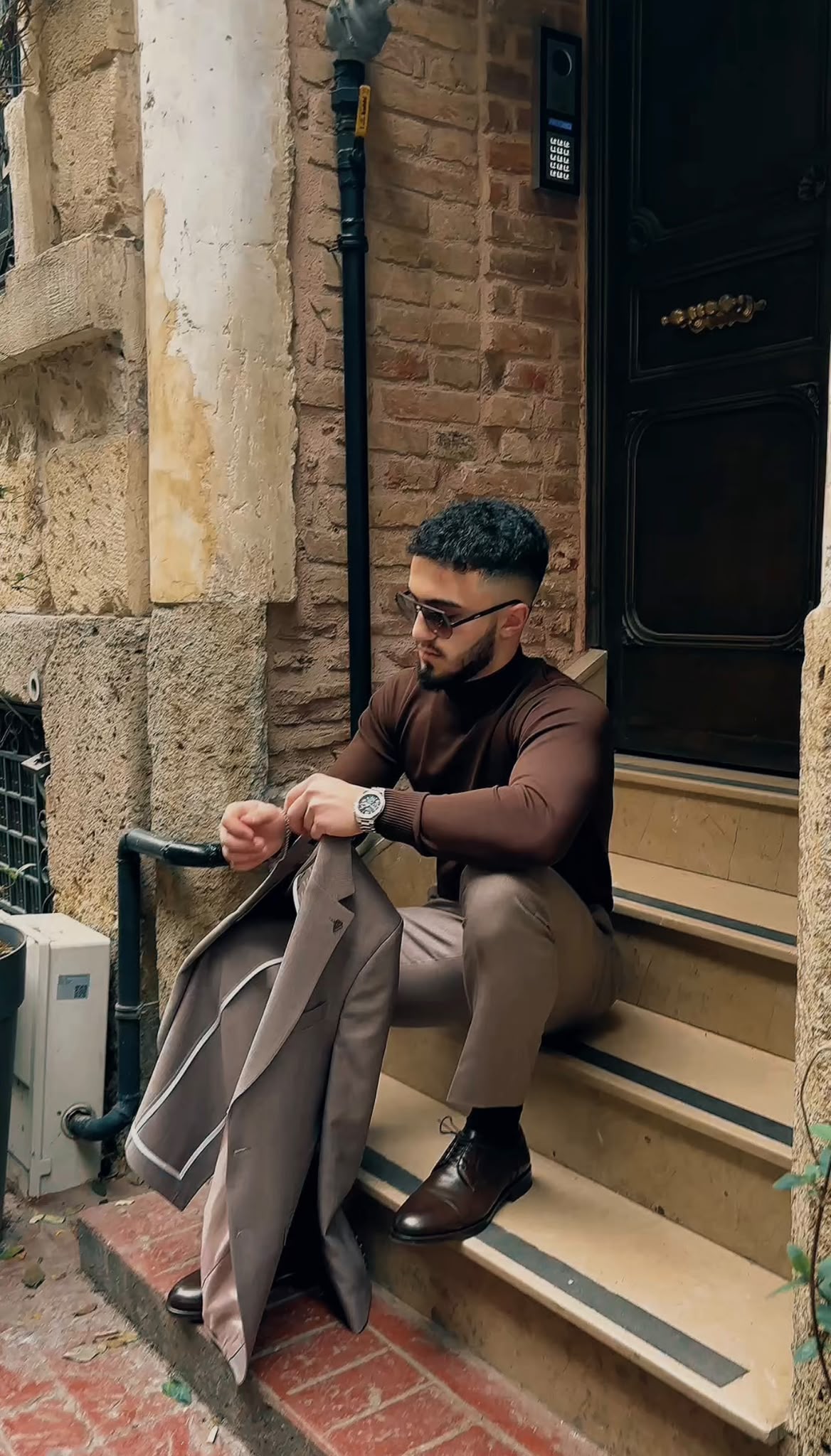 Dupont Slim Fit 6 Drop Yarım Astar Çift Yırtmaç 2'li Takım Elbise