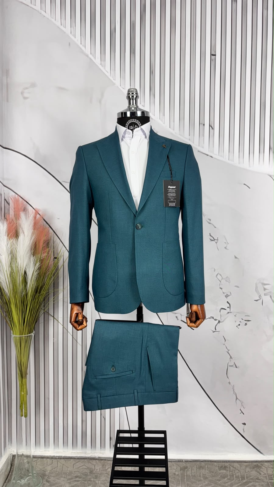 Dupont Slim Fit Kırlangıç Yaka Torba Cep Takım Elbise