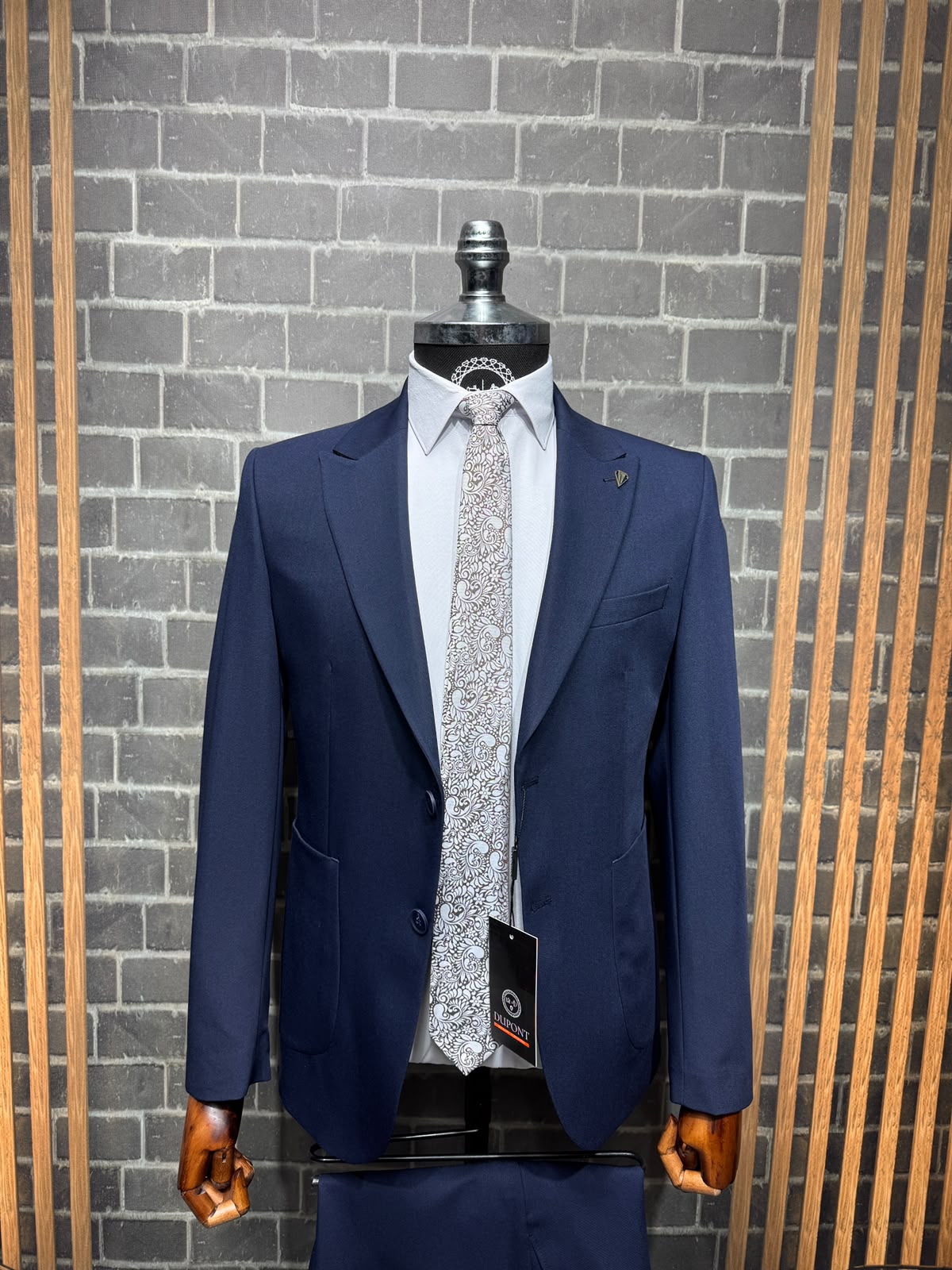 Dupont Erkek Torba Cep Takım Elbise Slim Fit 6 Drop