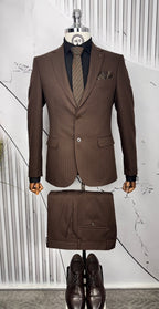 Dupont Slim Fit Mono Yaka Erkek 2'li Takım Elbise