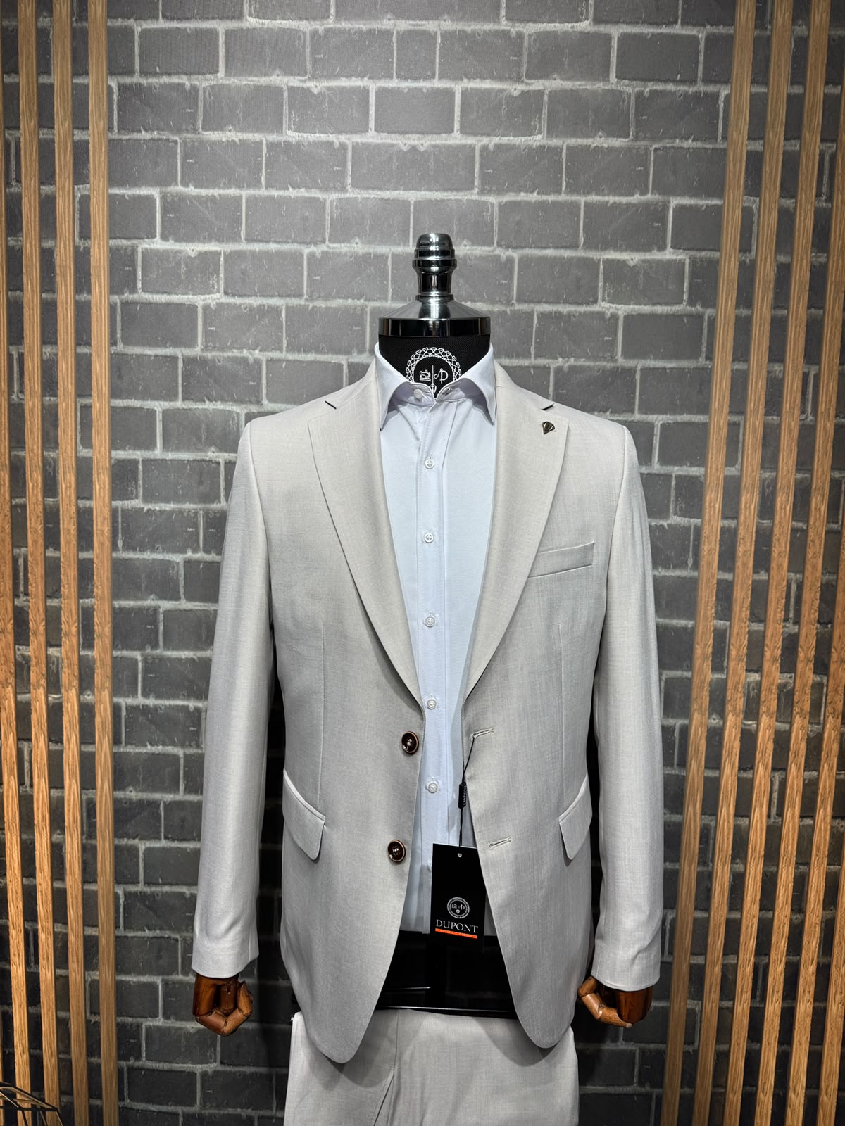 Dupont Slim Fit 6 Drop Yarım Astar Çift Yırtmaç 2'li Takım Elbise