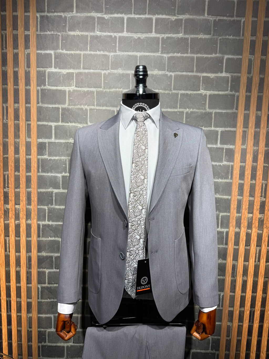 Dupont Erkek Torba Cep Takım Elbise Slim Fit 6 Drop