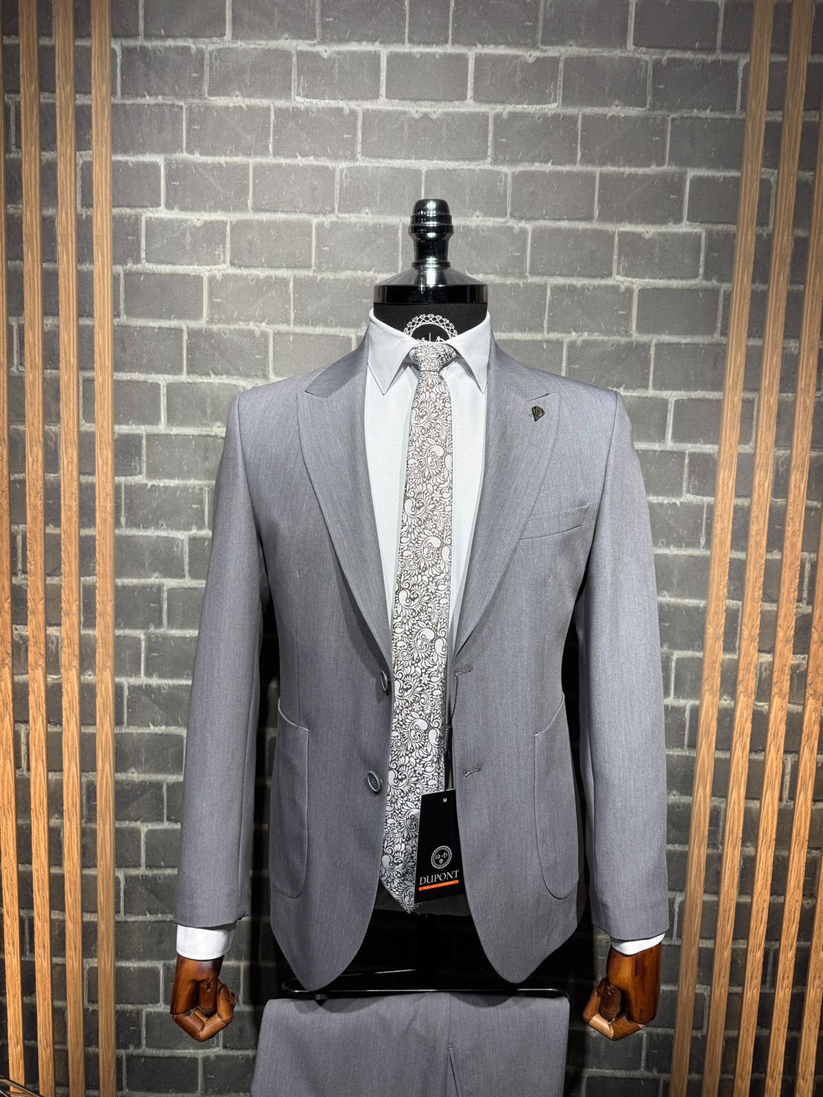 Dupont Erkek Torba Cep Takım Elbise Slim Fit 6 Drop