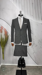 Dupont Slim Fit Mono Yaka Erkek 2'li Takım Elbise