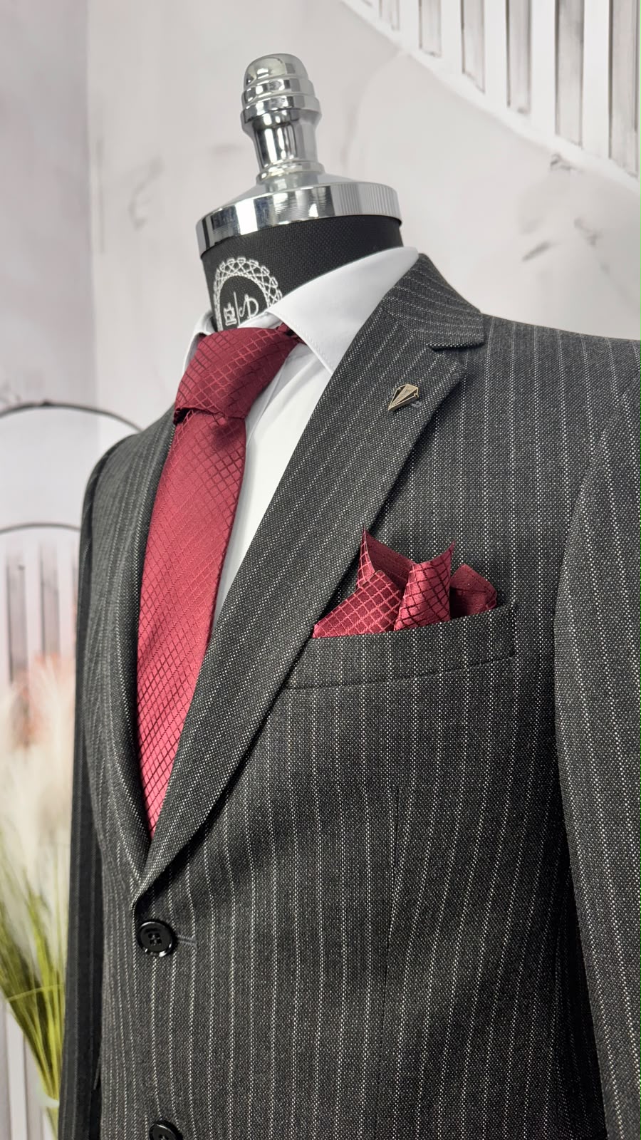Dupont Slim Fit Mono Yaka Erkek 2'li Takım Elbise