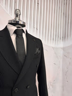 Dupont Slim Fit Sivri Yaka Kruvaze Takım Elbise