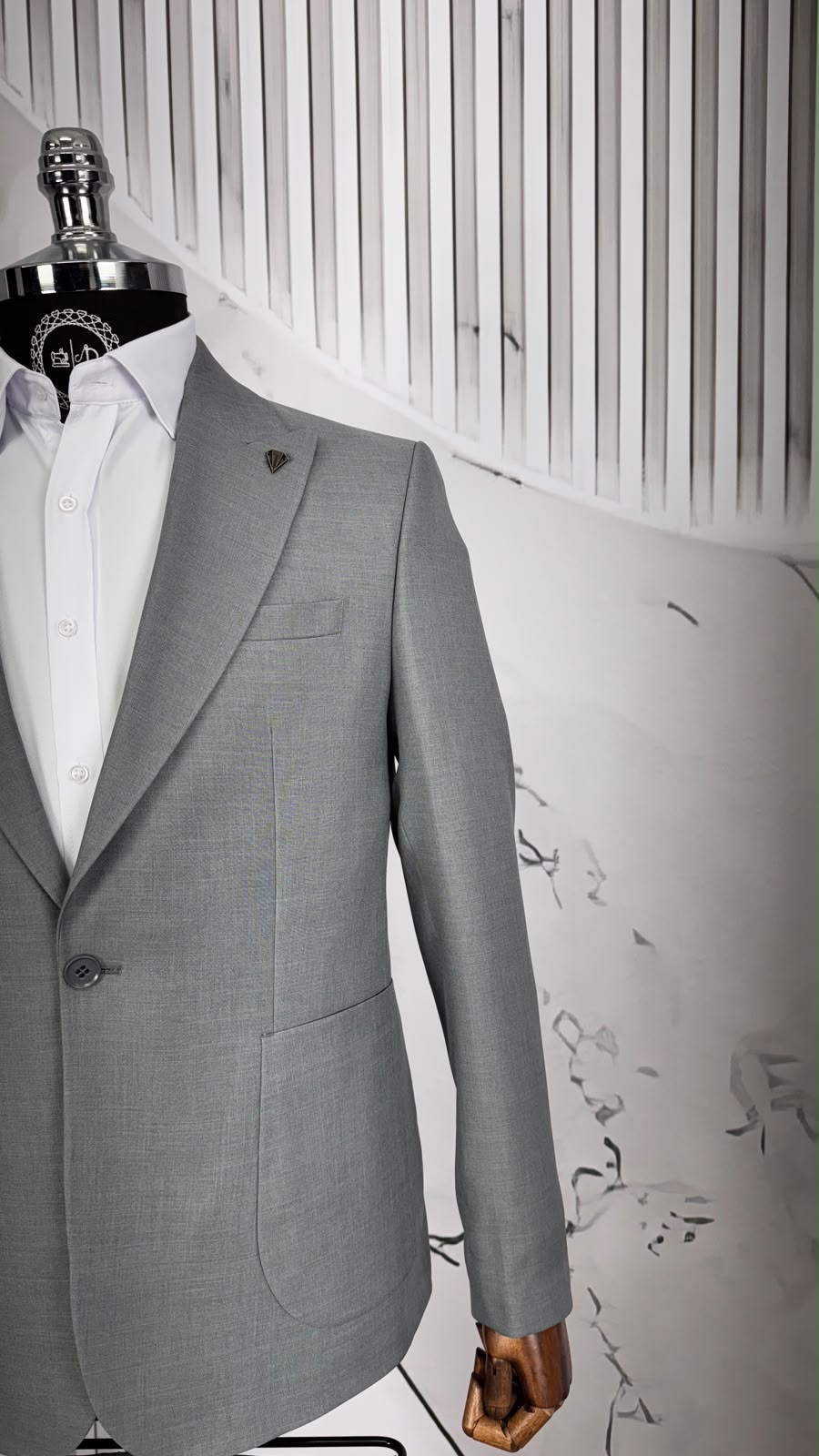 Dupont Slim Fit Kırlangıç Yaka Torba Cep Takım Elbise