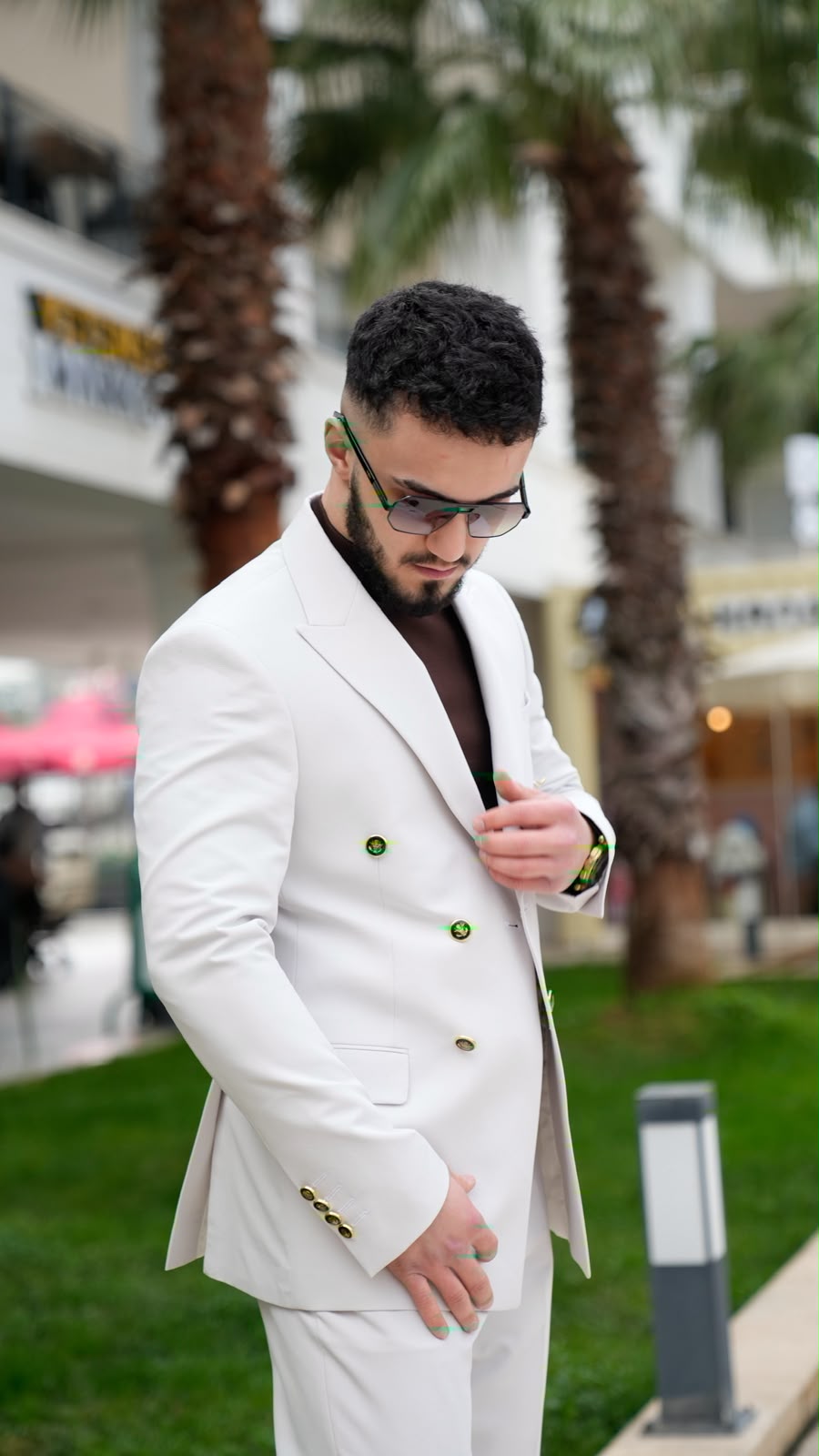 Dupont Erkek Kruvaze Çift Yırtmaç 2'li Takım Elbise Slim Fit 6 Drop