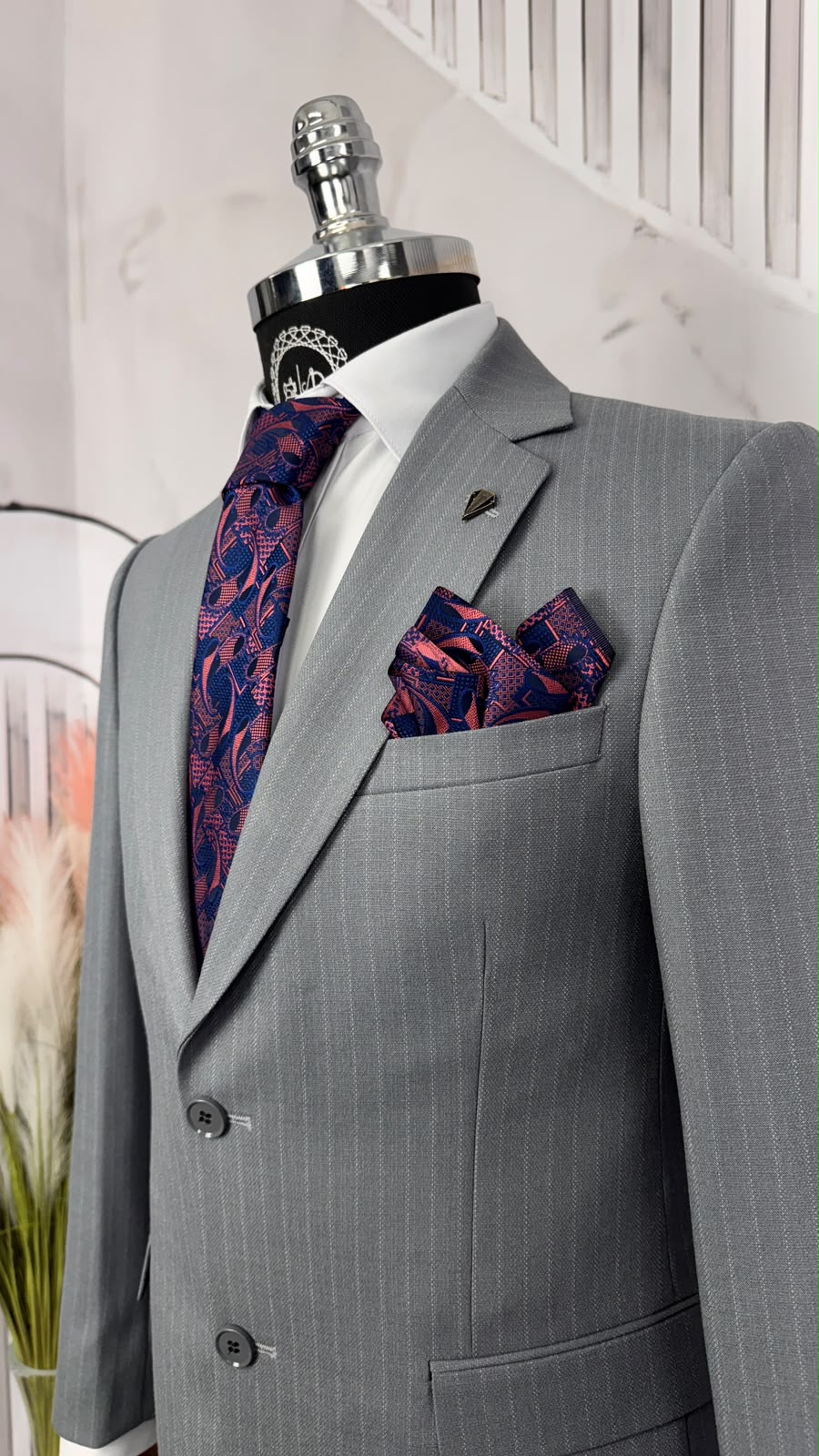 Dupont Slim Fit Mono Yaka Erkek 2'li Takım Elbise
