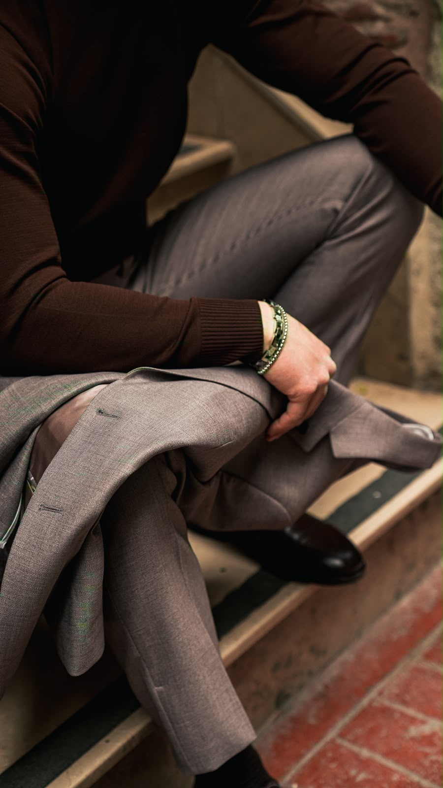 Dupont Slim Fit 6 Drop Yarım Astar Çift Yırtmaç 2'li Takım Elbise