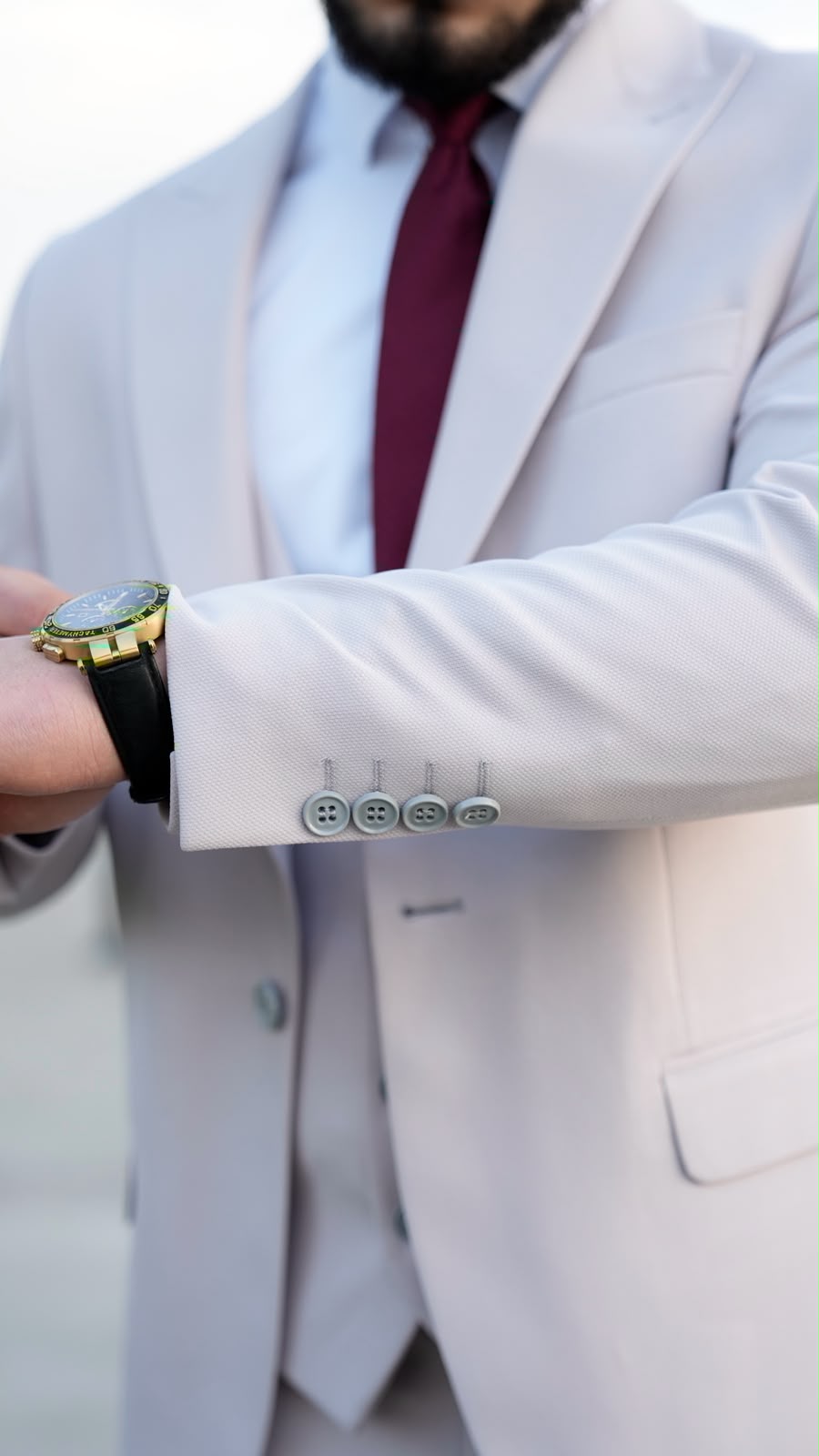 Dupont Slim Fit Tek Düğme Yelekli Erkek Takım Elbise - Zara Kumaş Likralı